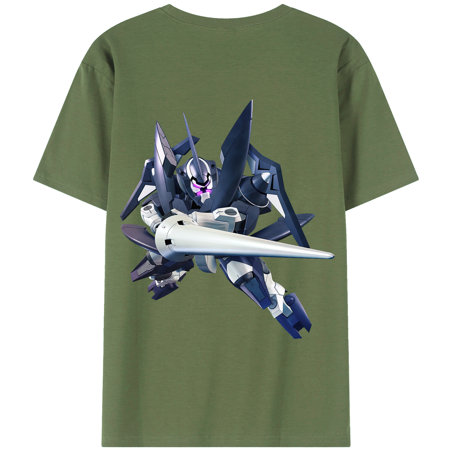 （画像用） 機動戦士ガンダム Mobile Suit Gundam 綿100％ メンズ半袖Tシャツ（バックプリント） 通気性